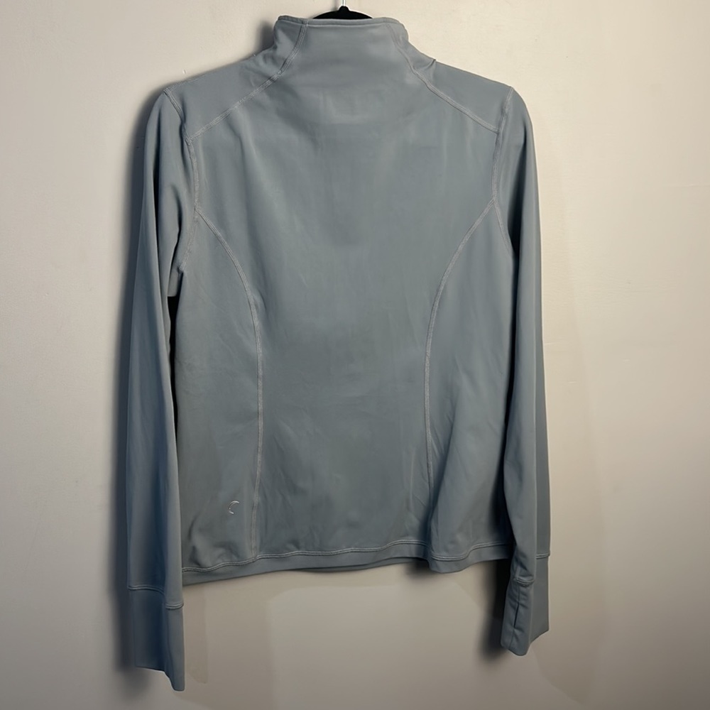 ZYIA Grey Pocket 1/2 Zip Pullover Women's Size L - Picture 3 of 5